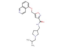 N-[(1-isobutyl-3-pyrrolidinyl)methyl]-5-[(5-isoquinolinyloxy)methyl]-3-isoxazolecarboxamide