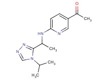 1-(6-{[1-(4-isopropyl-4H-1,2,4-triazol-3-yl)ethyl]amino}-3-pyridinyl)ethanone
