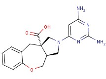 (3aS*,10aS*)-2-(2,6-diaminopyrimidin-4-yl)-2,3,3a,4-tetrahydro-1H-[1]benzoxepino[3,4-c]pyrrole-10a(10H)-carboxylic acid