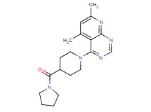 5,7-dimethyl-4-[4-(pyrrolidin-1-ylcarbonyl)piperidin-1-yl]pyrido[2,3-d]pyrimidine