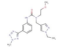N-[(1-ethyl-1H-pyrazol-4-yl)methyl]-N-(2-methoxyethyl)-N'-[3-(2-methyl-2H-tetrazol-5-yl)phenyl]urea