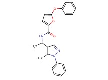 N-[1-(5-methyl-1-phenyl-1H-pyrazol-4-yl)ethyl]-5-phenoxy-2-furamide