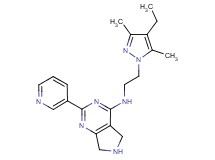 N-[2-(4-ethyl-3,5-dimethyl-1H-pyrazol-1-yl)ethyl]-2-(3-pyridinyl)-6,7-dihydro-5H-pyrrolo[3,4-d]pyrimidin-4-amine