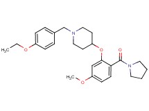 1-(4-ethoxybenzyl)-4-[5-methoxy-2-(1-pyrrolidinylcarbonyl)phenoxy]piperidine