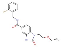 1-(2-ethoxyethyl)-N-(2-fluorobenzyl)-2-oxo-2,3-dihydro-1H-benzimidazole-5-carboxamide