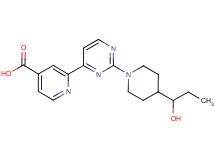 2-{2-[4-(1-hydroxypropyl)piperidin-1-yl]pyrimidin-4-yl}isonicotinic acid