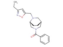 (1R*,5R*)-3-benzoyl-6-[(3-ethyl-5-isoxazolyl)methyl]-3,6-diazabicyclo[3.2.2]nonane