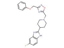 5-fluoro-2-(1-{[3-(phenoxymethyl)-1,2,4-oxadiazol-5-yl]methyl}-4-piperidinyl)-1H-benzimidazole