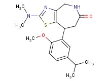 2-(dimethylamino)-8-(5-isopropyl-2-methoxyphenyl)-4,5,7,8-tetrahydro-6H-[1,3]thiazolo[4,5-c]azepin-6-one