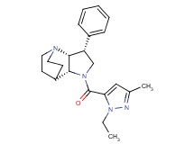 (3R*,3aR*,7aR*)-1-[(1-ethyl-3-methyl-1H-pyrazol-5-yl)carbonyl]-3-phenyloctahydro-4,7-ethanopyrrolo[3,2-b]pyridine