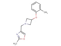 2-methyl-4-{[3-(2-methylphenoxy)-1-azetidinyl]methyl}-1,3-oxazole