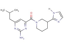 4-{[3-(1H-imidazol-2-yl)-1-piperidinyl]carbonyl}-6-isobutyl-2-pyrimidinamine
