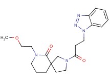 2-[3-(1H-1,2,3-benzotriazol-1-yl)propanoyl]-7-(2-methoxyethyl)-2,7-diazaspiro[4.5]decan-6-one