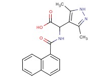 (3,5-dimethyl-1H-pyrazol-4-yl)(1-naphthoylamino)acetic acid
