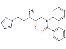N-methyl-2-(6-oxophenanthridin-5(6H)-yl)-N-[2-(1H-pyrazol-1-yl)ethyl]acetamide