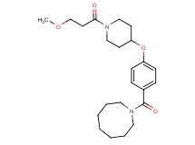 1-(4-{[1-(3-methoxypropanoyl)-4-piperidinyl]oxy}benzoyl)azocane