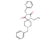 8-benzyl-1-ethyl-3-(2-pyridinylmethyl)-1,3,8-triazaspiro[4.5]decane-2,4-dione
