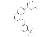 N,N-diethyl-2-{3-oxo-1-[3-(trifluoromethyl)benzyl]-2-piperazinyl}acetamide