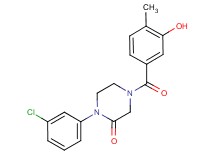 1-(3-chlorophenyl)-4-(3-hydroxy-4-methylbenzoyl)-2-piperazinone