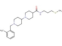 1'-(2-methylbenzyl)-N-[3-(methylthio)propyl]-1,4'-bipiperidine-4-carboxamide