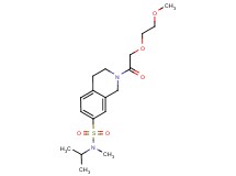N-isopropyl-2-[(2-methoxyethoxy)acetyl]-N-methyl-1,2,3,4-tetrahydroisoquinoline-7-sulfonamide