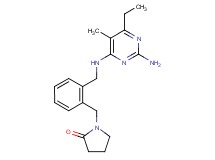 1-(2-{[(2-amino-6-ethyl-5-methylpyrimidin-4-yl)amino]methyl}benzyl)pyrrolidin-2-one