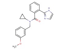 N-cyclopropyl-2-(1H-imidazol-2-yl)-N-(3-methoxybenzyl)benzamide