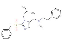 N-{[2-(benzylsulfonyl)-1-isobutyl-1H-imidazol-5-yl]methyl}-N-methyl-2-phenylethanamine