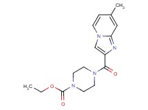 ethyl 4-[(7-methylimidazo[1,2-a]pyridin-2-yl)carbonyl]-1-piperazinecarboxylate trifluoroacetate