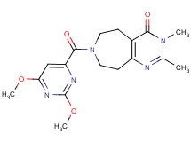 7-[(2,6-dimethoxypyrimidin-4-yl)carbonyl]-2,3-dimethyl-3,5,6,7,8,9-hexahydro-4H-pyrimido[4,5-d]azepin-4-one