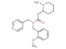 N-(2-methoxybenzyl)-2-(1-methylpiperidin-2-yl)-N-(pyridin-4-ylmethyl)acetamide