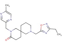 8-[(3-ethyl-1,2,4-oxadiazol-5-yl)methyl]-2-[(5-methylpyrazin-2-yl)methyl]-2,8-diazaspiro[5.5]undecan-3-one