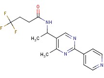 4,4,4-trifluoro-N-{1-[4-methyl-2-(4-pyridinyl)-5-pyrimidinyl]ethyl}butanamide