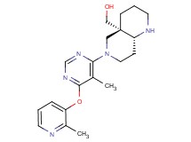 [(4aS*,8aR*)-6-{5-methyl-6-[(2-methyl-3-pyridinyl)oxy]-4-pyrimidinyl}octahydro-1,6-naphthyridin-4a(2H)-yl]methanol