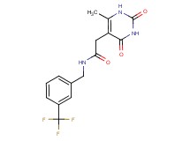 2-(6-methyl-2,4-dioxo-1,2,3,4-tetrahydro-5-pyrimidinyl)-N-[3-(trifluoromethyl)benzyl]acetamide