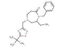 4-benzyl-1-[(5-tert-butyl-1,2,4-oxadiazol-3-yl)methyl]-3-ethyl-1,4-diazepan-5-one