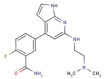 5-(6-{[2-(dimethylamino)ethyl]amino}-1H-pyrrolo[2,3-b]pyridin-4-yl)-2-fluorobenzamide