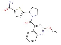 5-{1-[(2-methoxy-4-quinolinyl)carbonyl]-2-pyrrolidinyl}-2-thiophenecarboxamide