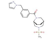 (1R*,5R*)-3-(methylsulfonyl)-6-[3-(1H-pyrazol-1-ylmethyl)benzoyl]-3,6-diazabicyclo[3.2.2]nonane