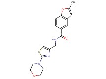2-methyl-N-{[2-(4-morpholinyl)-1,3-thiazol-4-yl]methyl}-1-benzofuran-5-carboxamide