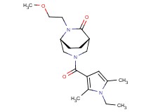 (1S*,5R*)-3-[(1-ethyl-2,5-dimethyl-1H-pyrrol-3-yl)carbonyl]-6-(2-methoxyethyl)-3,6-diazabicyclo[3.2.2]nonan-7-one