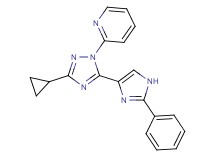 2-[3-cyclopropyl-5-(2-phenyl-1H-imidazol-4-yl)-1H-1,2,4-triazol-1-yl]pyridine