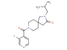 8-(3-fluoroisonicotinoyl)-2-isobutyl-2,8-diazaspiro[4.5]decan-3-one