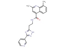 2,8-dimethyl-N-[2-(3-pyridin-3-yl-1H-1,2,4-triazol-5-yl)ethyl]quinoline-4-carboxamide