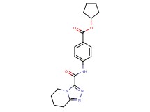 cyclopentyl 4-[(5,6,7,8-tetrahydro[1,2,4]triazolo[4,3-a]pyridin-3-ylcarbonyl)amino]benzoate