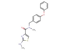 N-methyl-2-(methylamino)-N-(4-phenoxybenzyl)-1,3-thiazole-4-carboxamide