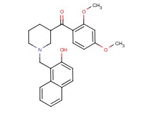 (2,4-dimethoxyphenyl){1-[(2-hydroxy-1-naphthyl)methyl]-3-piperidinyl}methanone