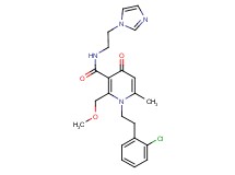 1-[2-(2-chlorophenyl)ethyl]-N-[2-(1H-imidazol-1-yl)ethyl]-2-(methoxymethyl)-6-methyl-4-oxo-1,4-dihydro-3-pyridinecarboxamide