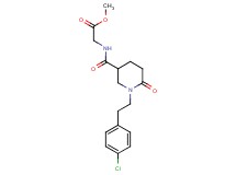 methyl N-({1-[2-(4-chlorophenyl)ethyl]-6-oxo-3-piperidinyl}carbonyl)glycinate