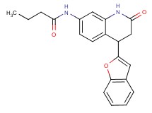 N-[4-(1-benzofuran-2-yl)-2-oxo-1,2,3,4-tetrahydroquinolin-7-yl]butanamide